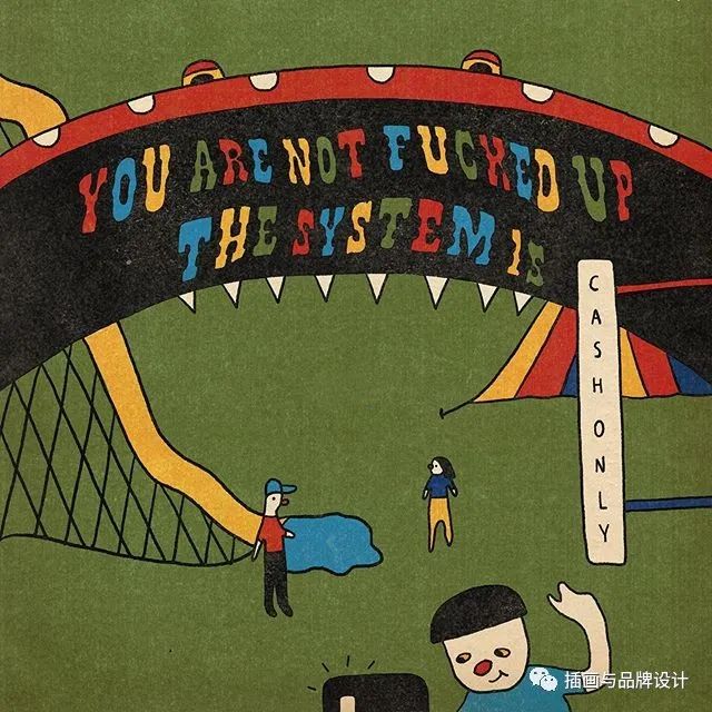 插画丨抽象复古的画面有没有带给你一些童年的回忆呢？