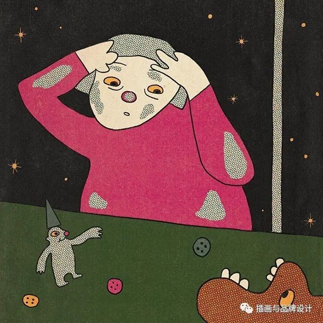 插画丨抽象复古的画面有没有带给你一些童年的回忆呢？