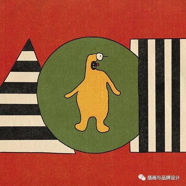 插画丨抽象复古的画面有没有带给你一些童年的回忆呢？