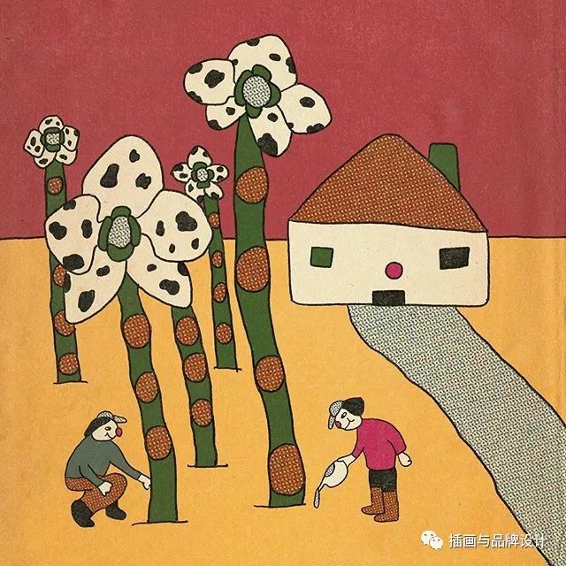 插画丨抽象复古的画面有没有带给你一些童年的回忆呢？