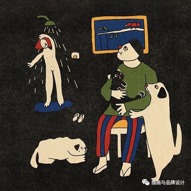 插画丨抽象复古的画面有没有带给你一些童年的回忆呢？