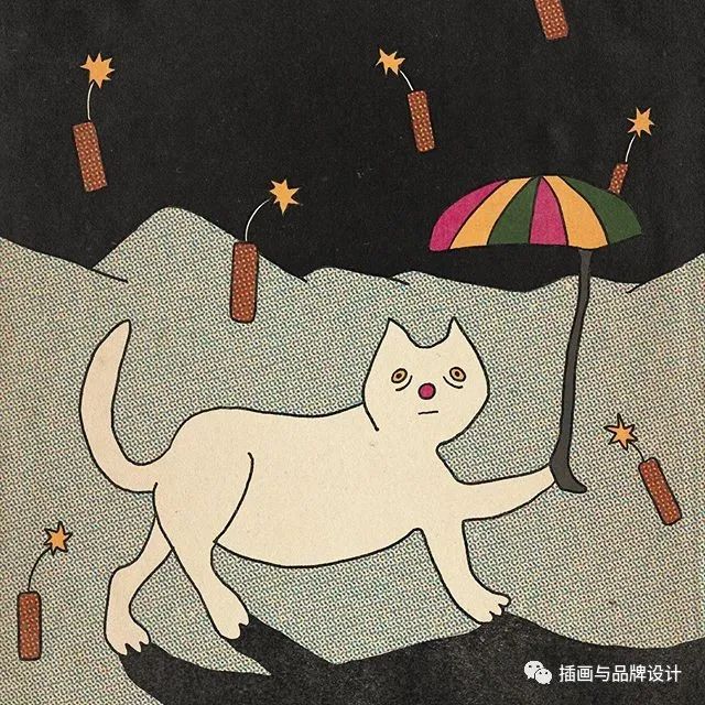 插画丨抽象复古的画面有没有带给你一些童年的回忆呢？