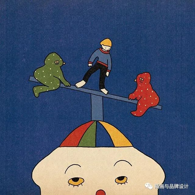 插画丨抽象复古的画面有没有带给你一些童年的回忆呢？