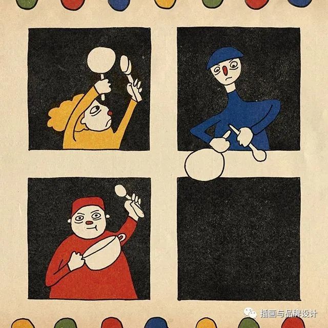 插画丨抽象复古的画面有没有带给你一些童年的回忆呢？