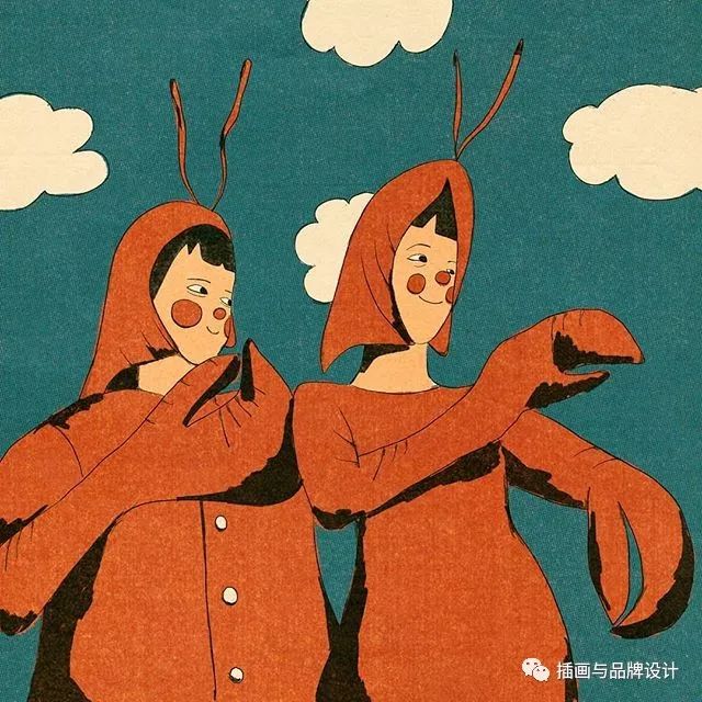 插画丨抽象复古的画面有没有带给你一些童年的回忆呢？