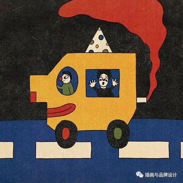 插画丨抽象复古的画面有没有带给你一些童年的回忆呢？