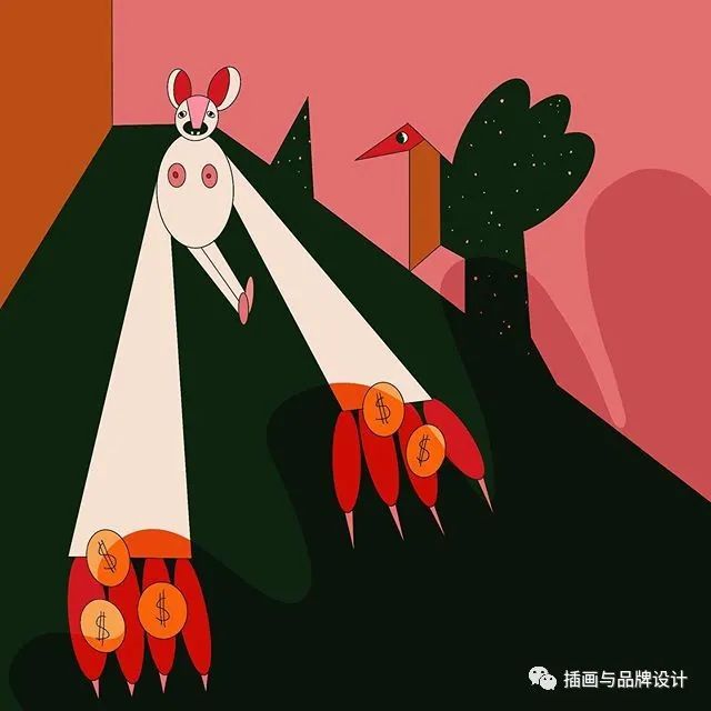 插画丨抽象复古的画面有没有带给你一些童年的回忆呢？