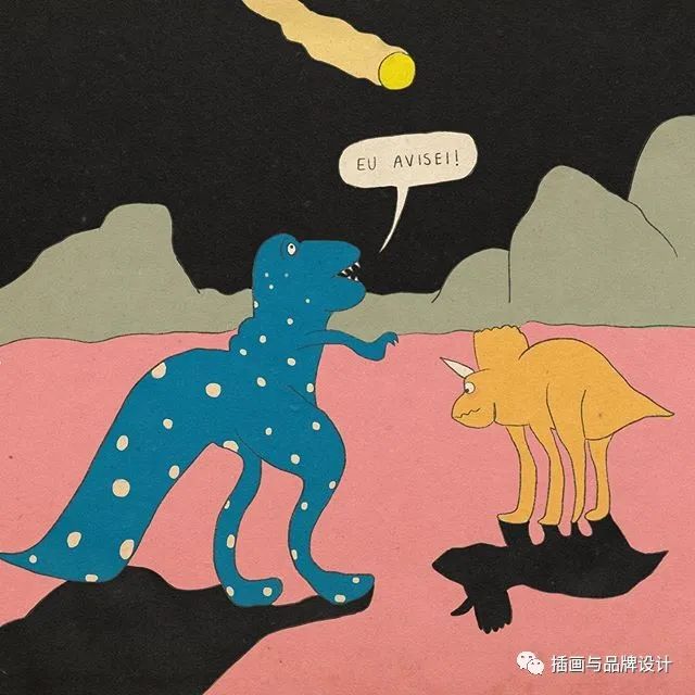 插画丨抽象复古的画面有没有带给你一些童年的回忆呢？