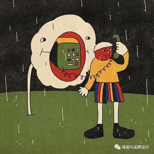 插画丨抽象复古的画面有没有带给你一些童年的回忆呢？