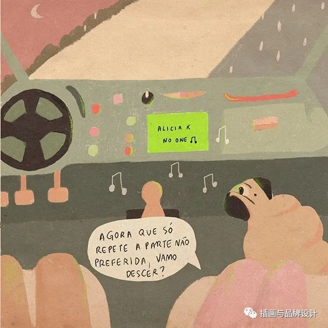 插画丨抽象复古的画面有没有带给你一些童年的回忆呢？