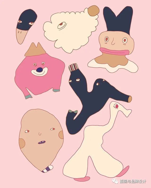 插画丨抽象复古的画面有没有带给你一些童年的回忆呢？