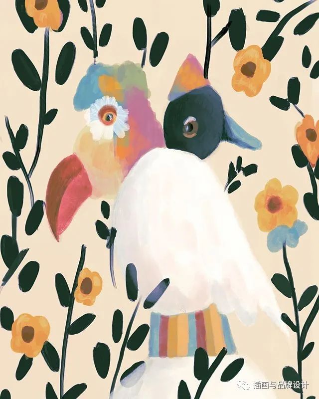 插画丨抽象复古的画面有没有带给你一些童年的回忆呢？