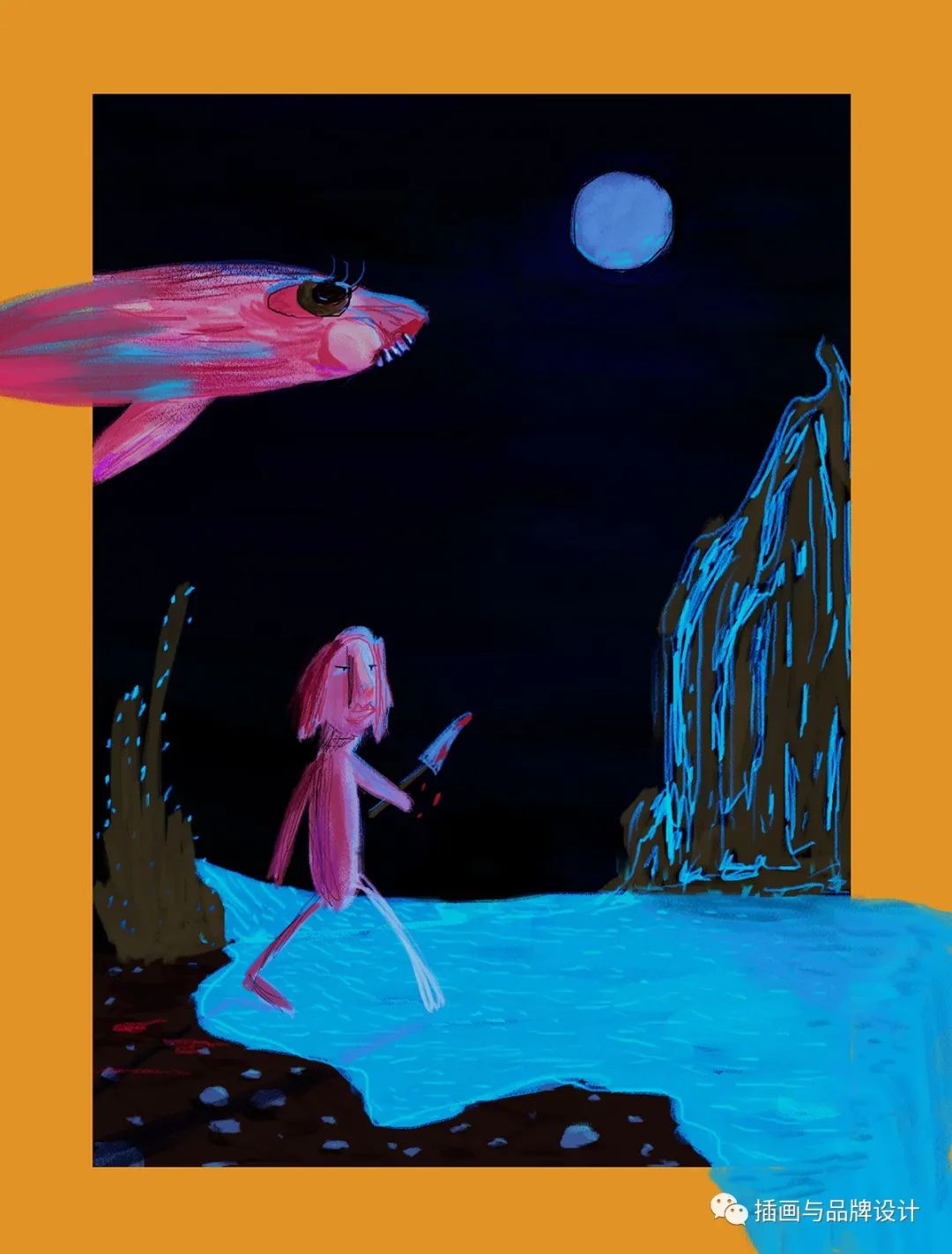 插画丨抽象复古的画面有没有带给你一些童年的回忆呢？