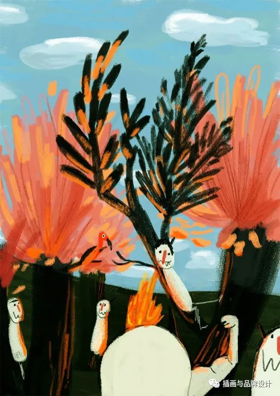 插画丨抽象复古的画面有没有带给你一些童年的回忆呢？