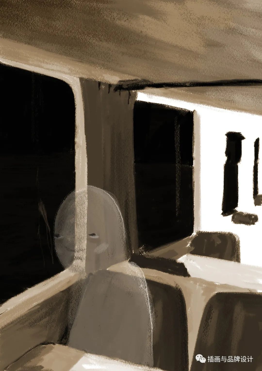 插画丨抽象复古的画面有没有带给你一些童年的回忆呢？