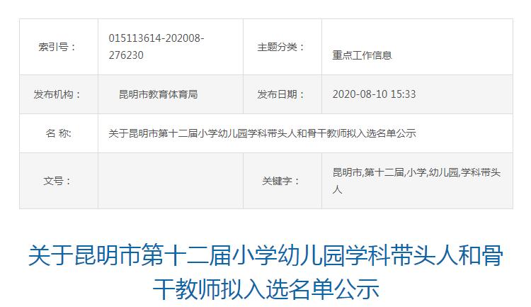 152名学科带头人485名骨干教师,学科带头人和骨干教师名单