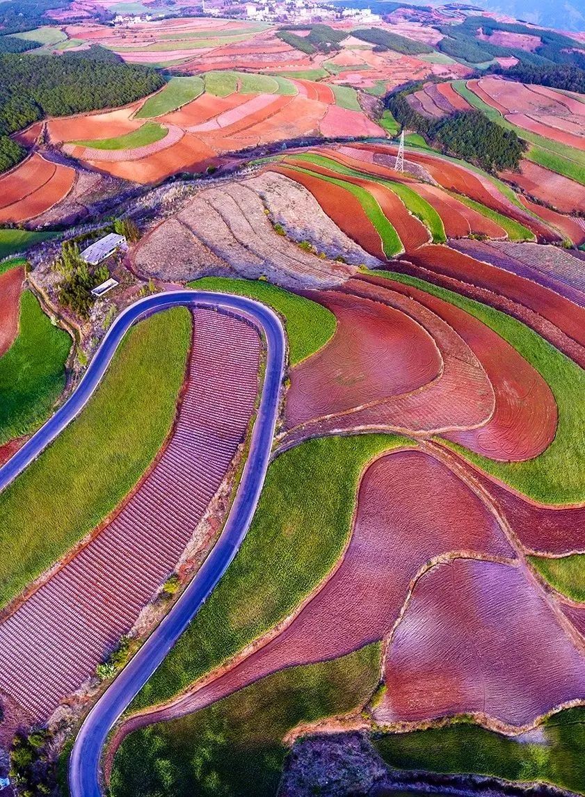 最美东川红土地,用上帝的视角看昆明