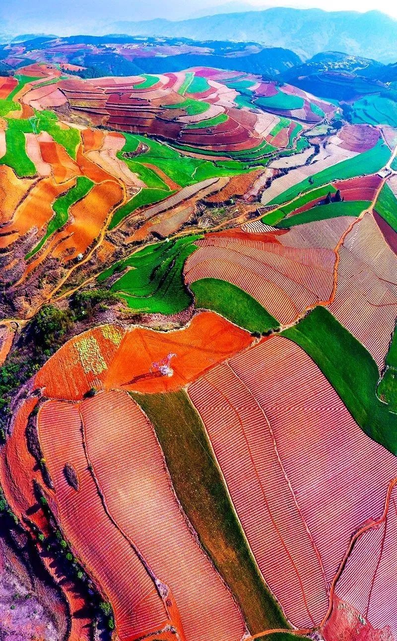 最美东川红土地,用上帝的视角看昆明