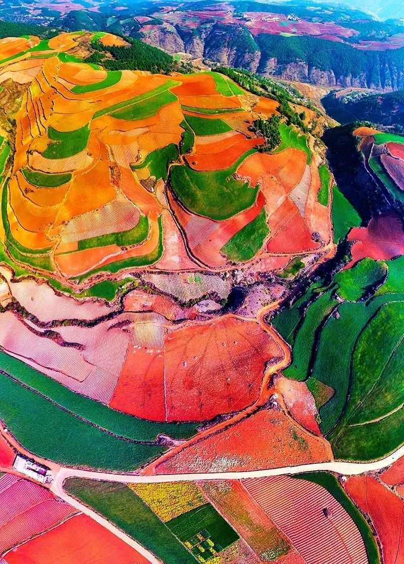 最美东川红土地,用上帝的视角看昆明