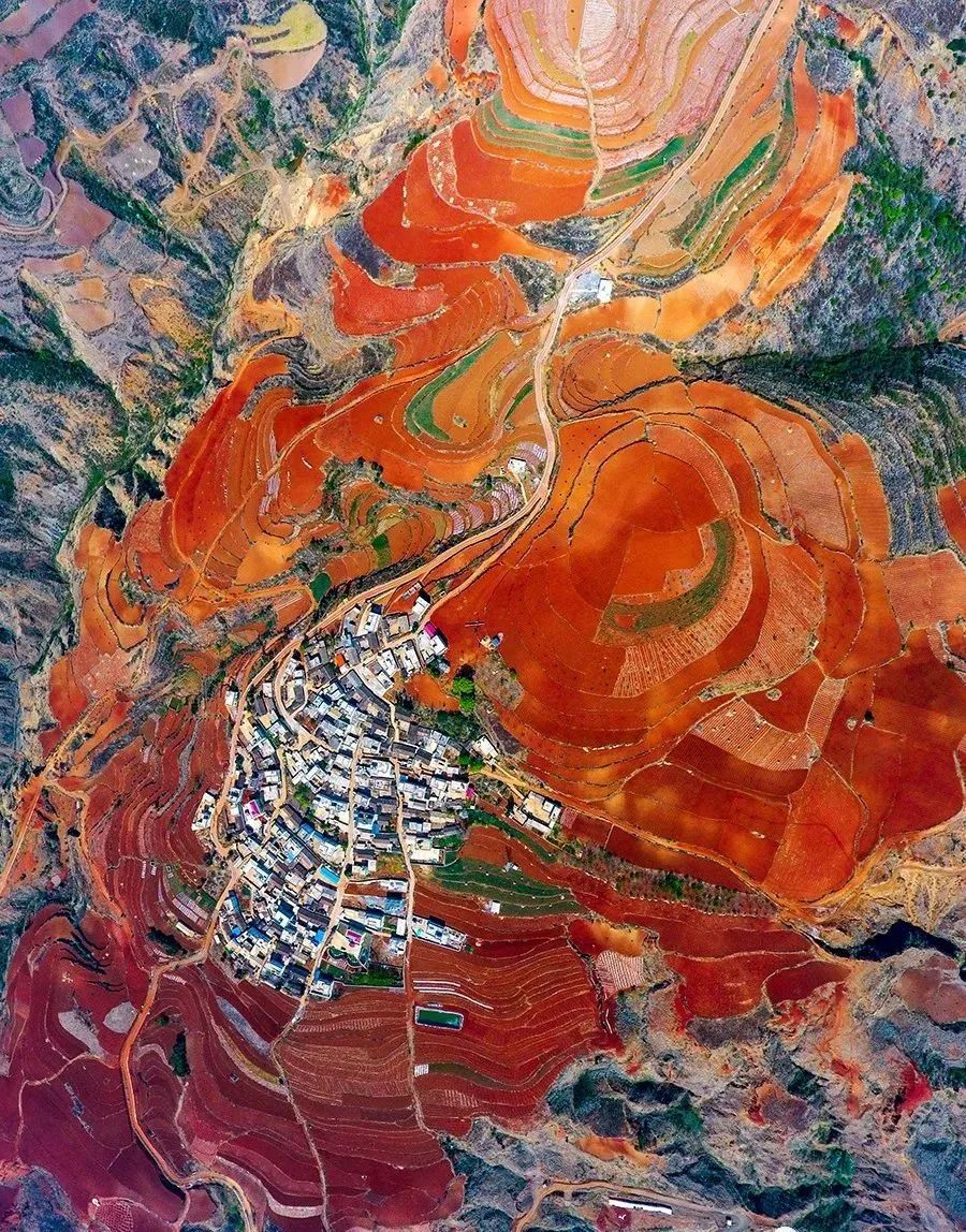 最美东川红土地,用上帝的视角看昆明