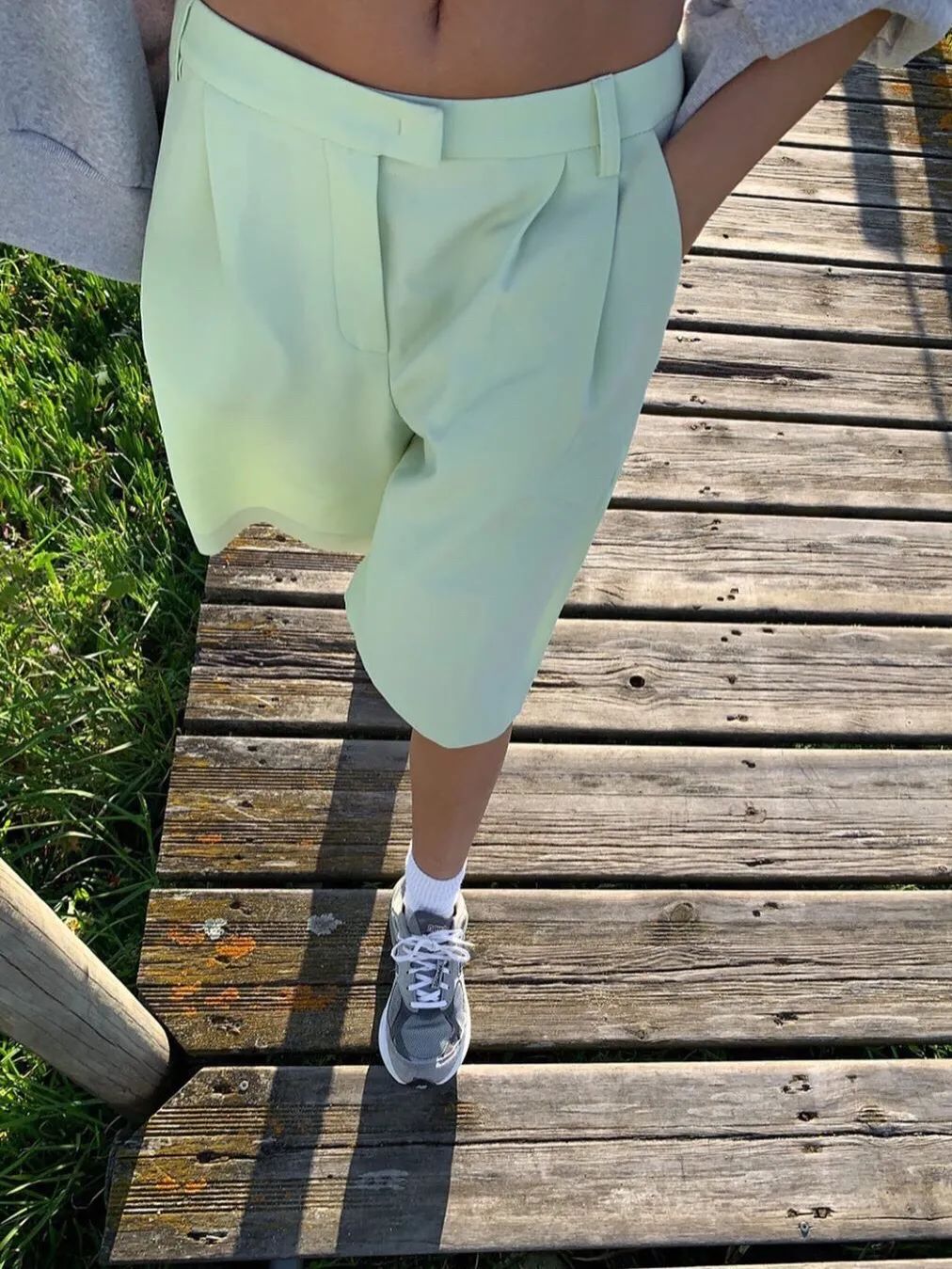 百慕大针织短裤,百慕大白色短裤