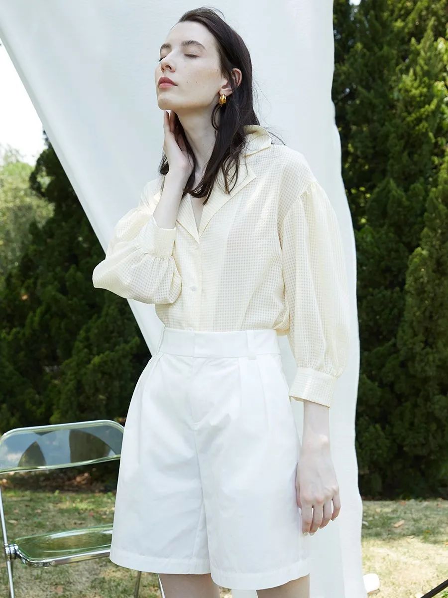 百慕大针织短裤,百慕大白色短裤