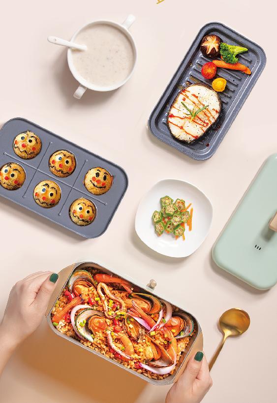 nathome北欧欧慕小型折叠锅,nathome多功能料理棒