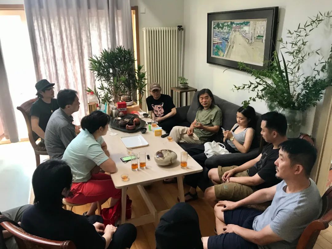 第一届“央美抽象高研班”即将启动|部分入选学员赴孟禄丁等导师工作室参观访问