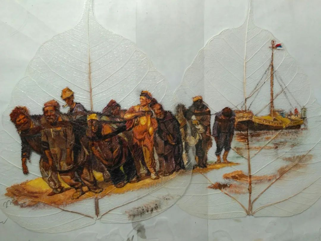 绝了！这个闵行人在薄如蝉翼的叶脉上作画