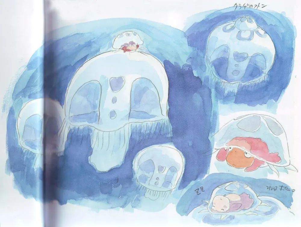 动画学习资料|《悬崖上的金鱼姬》幕后珍藏设定大合集