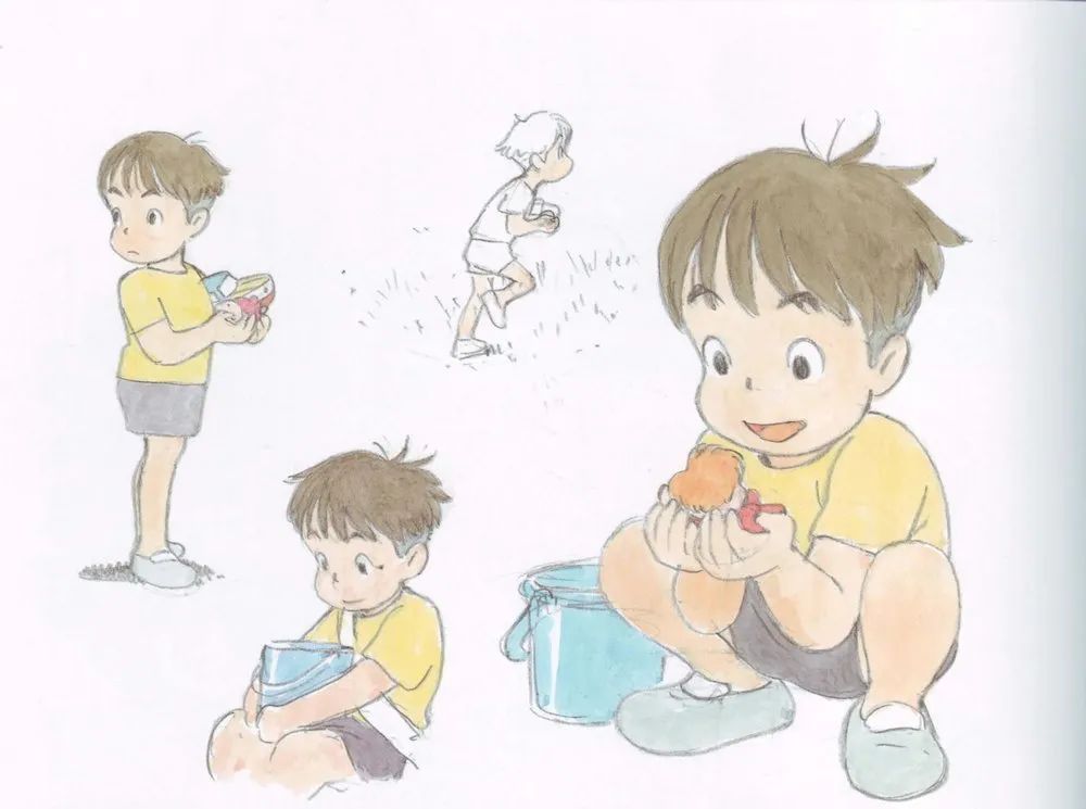 动画学习资料|《悬崖上的金鱼姬》幕后珍藏设定大合集