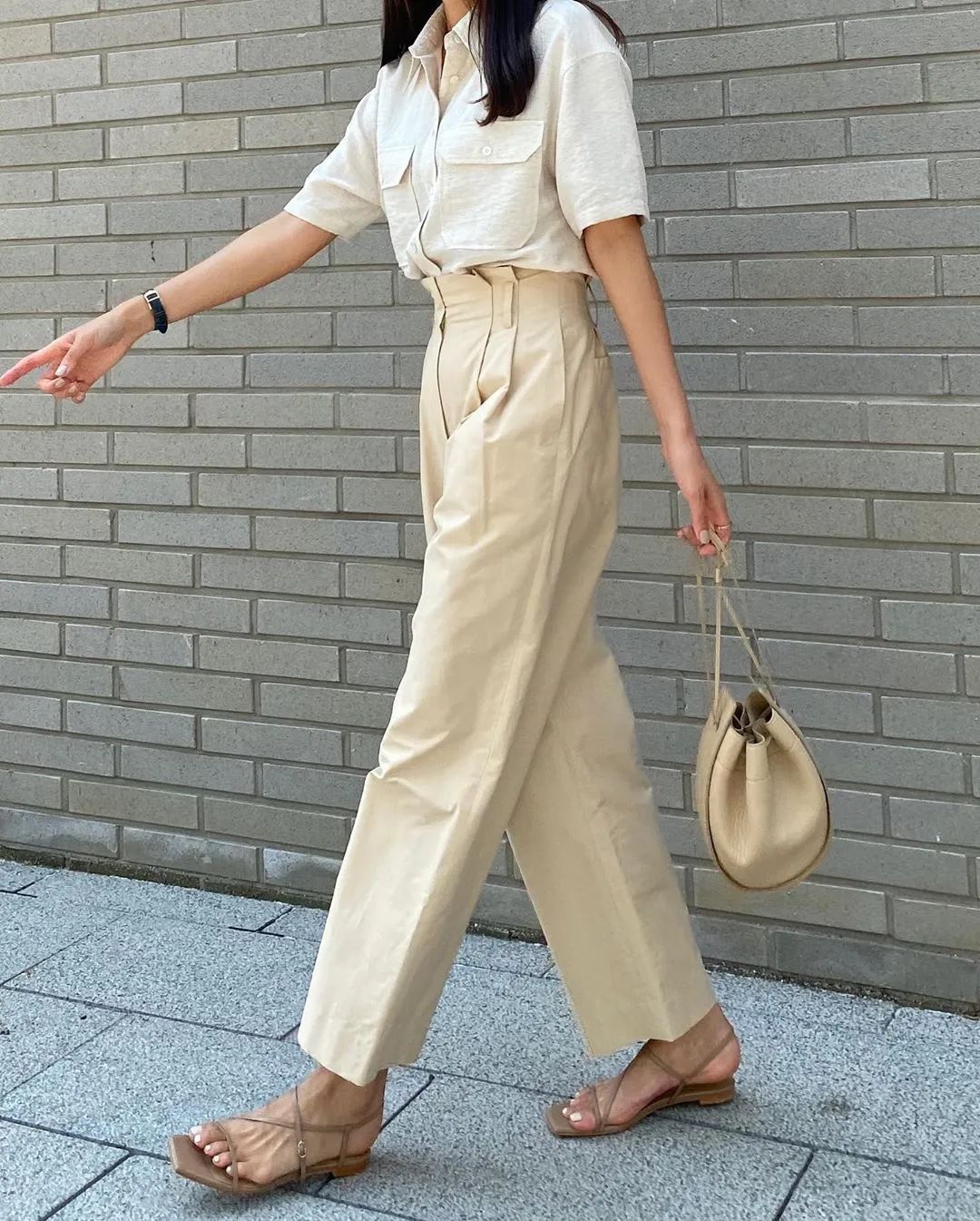 夏季简约风韩国ins穿搭博主高级感,韩国穿搭ins时尚博主冬