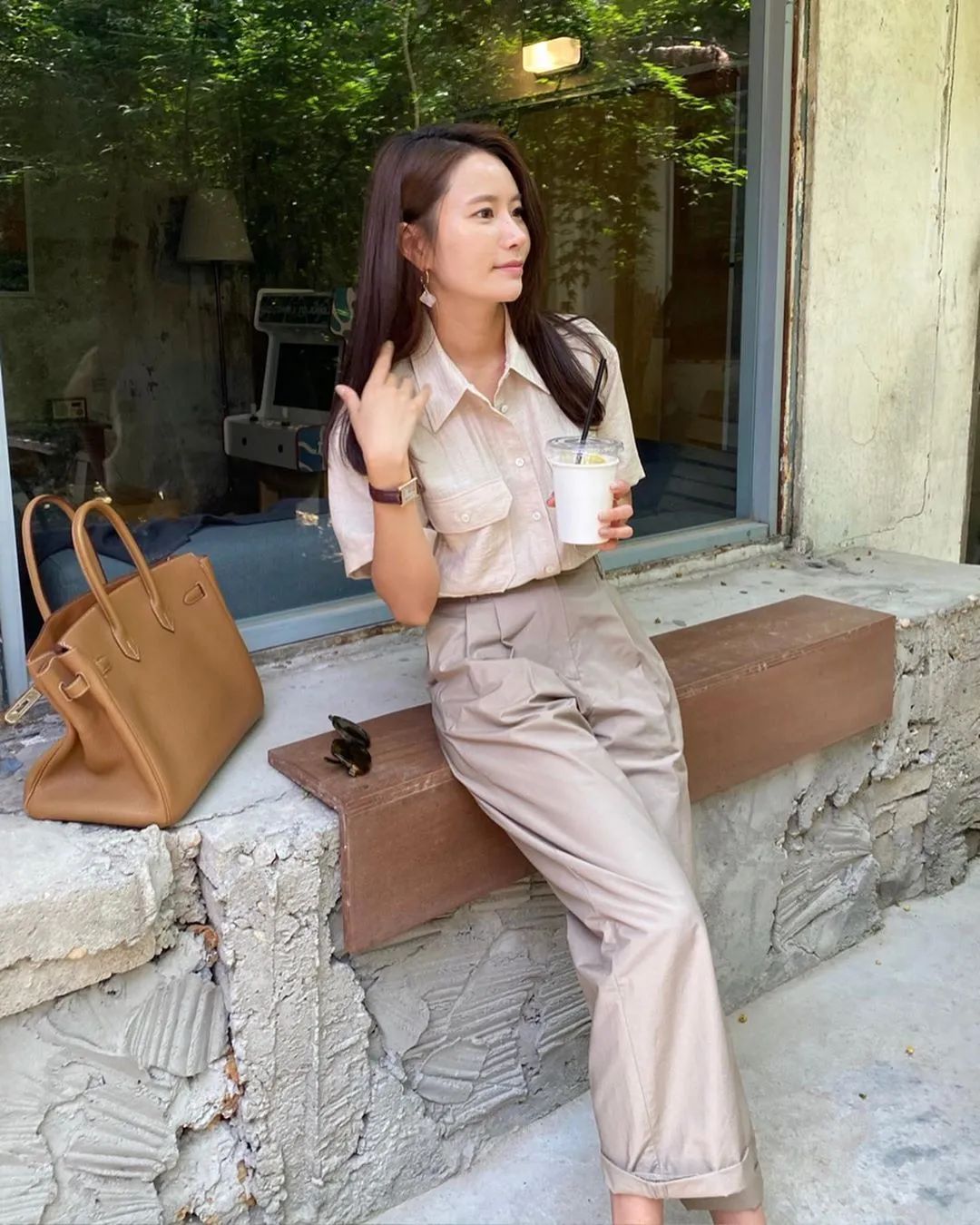 夏季简约风韩国ins穿搭博主高级感,韩国穿搭ins时尚博主冬