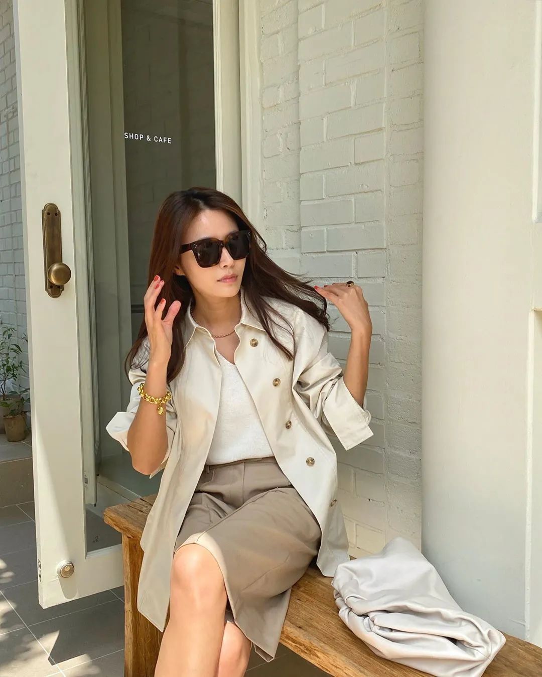夏季简约风韩国ins穿搭博主高级感,韩国穿搭ins时尚博主冬