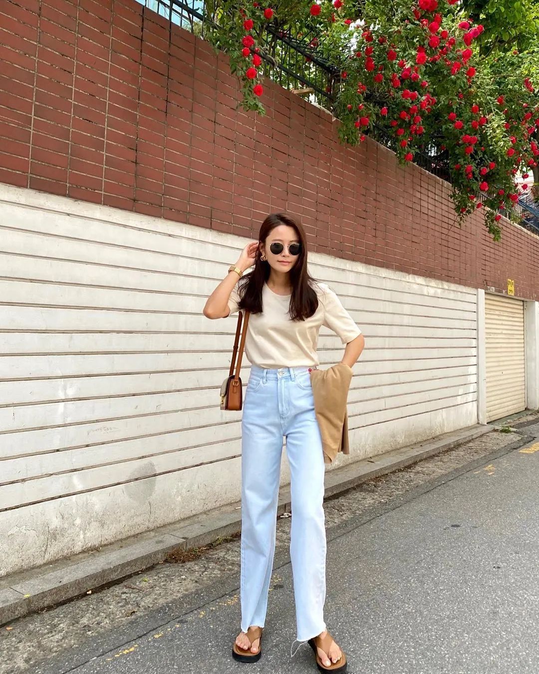 夏季简约风韩国ins穿搭博主高级感,韩国穿搭ins时尚博主冬