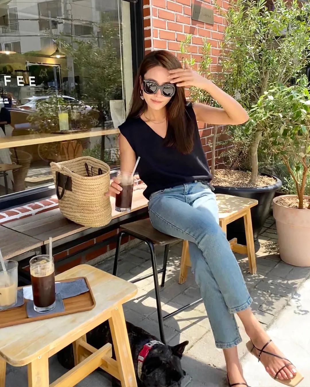 夏季简约风韩国ins穿搭博主高级感,韩国穿搭ins时尚博主冬