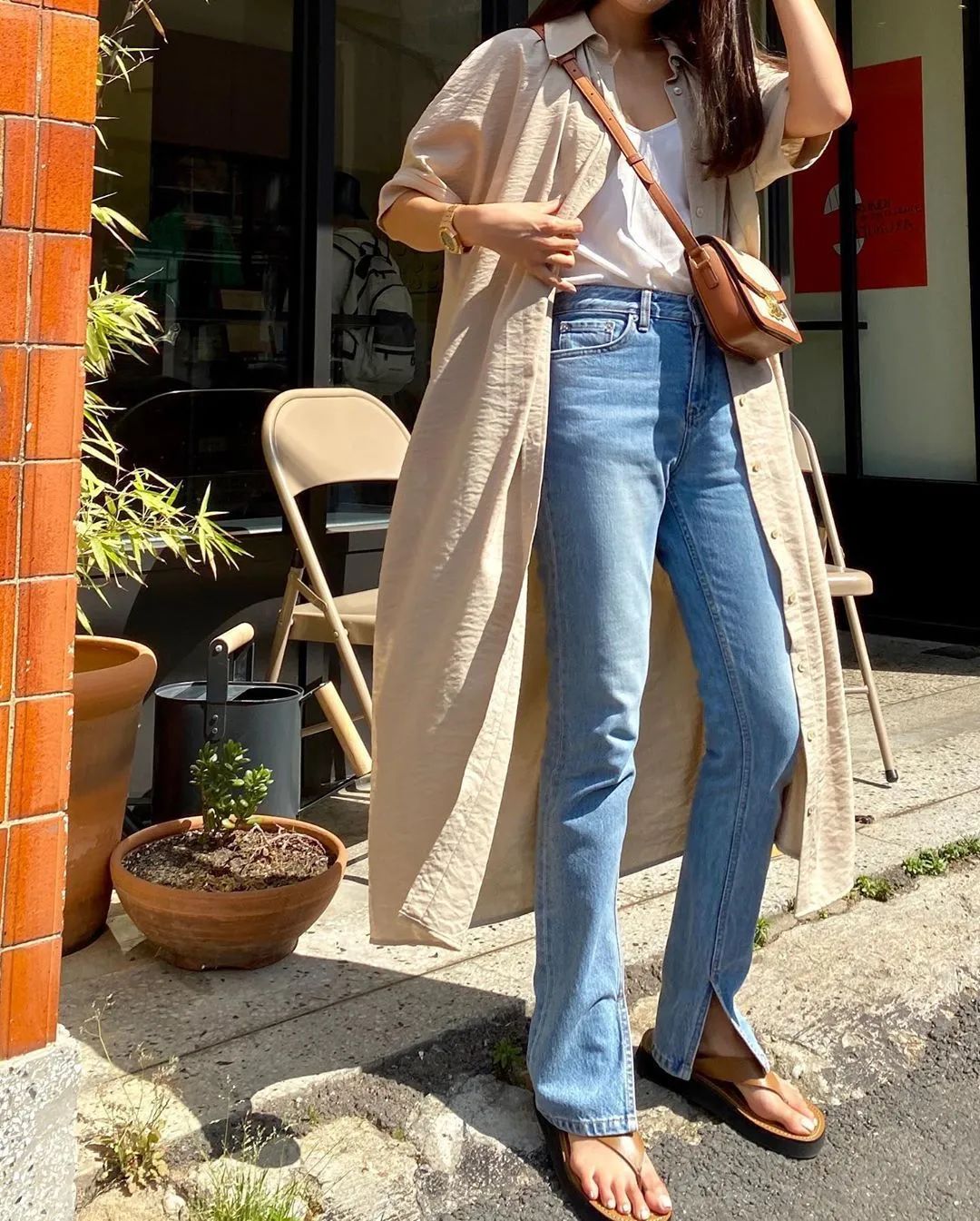 夏季简约风韩国ins穿搭博主高级感,韩国穿搭ins时尚博主冬