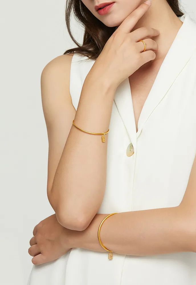 古法黄金手链珐琅彩,乾隆黄金手链