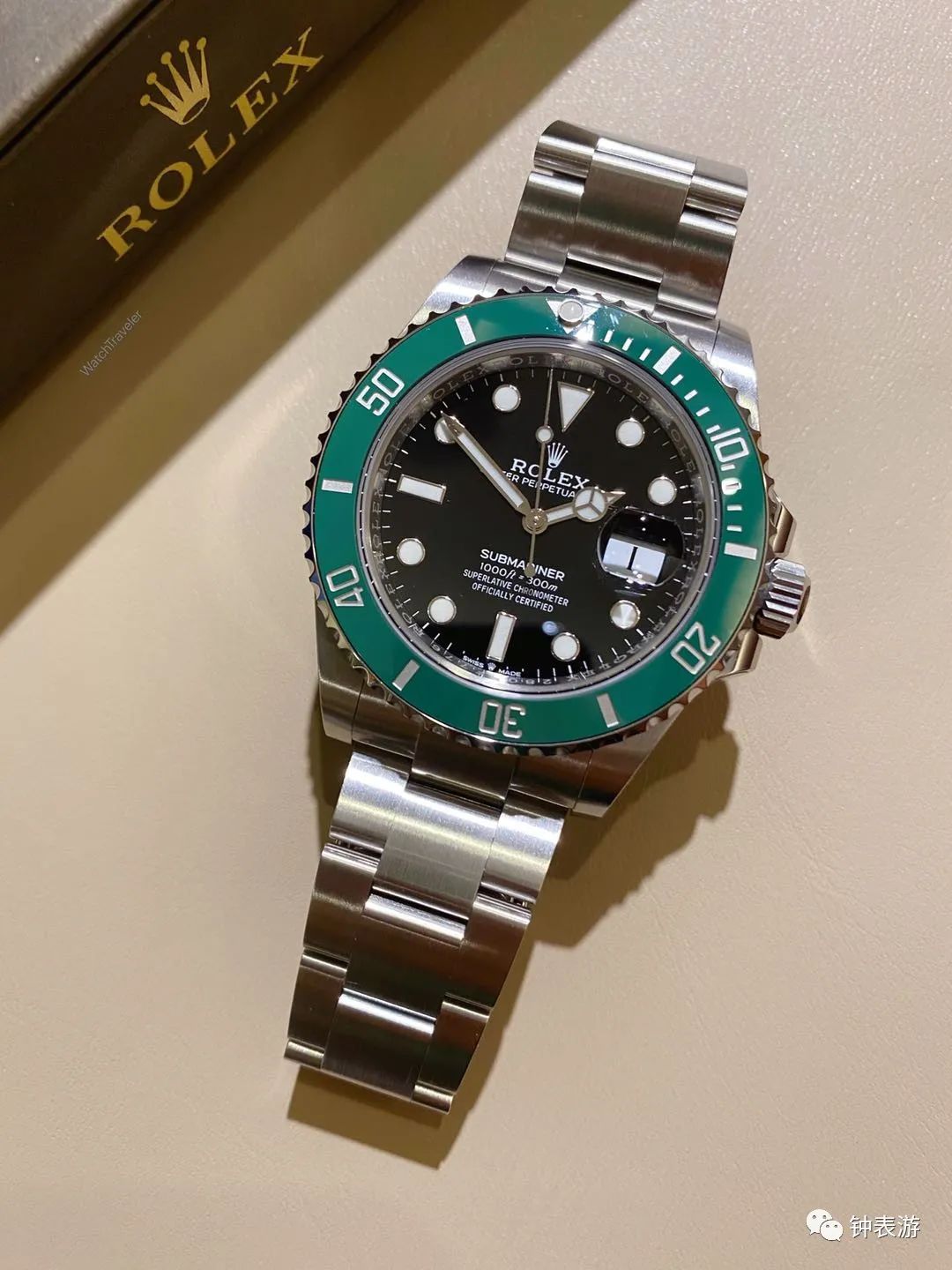 劳力士新款绿水鬼超强放大细节图,劳力士绿鬼开后盖