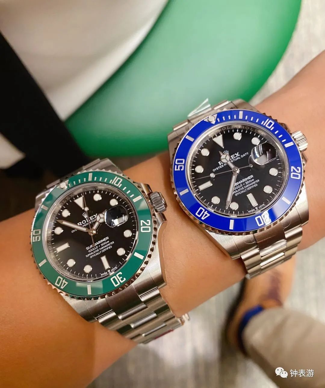 劳力士新款绿水鬼超强放大细节图,劳力士绿鬼开后盖