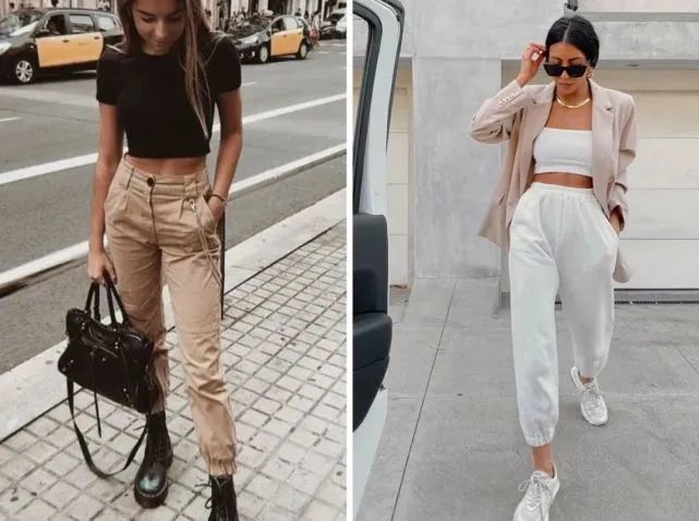 女团裤子宽松同款,女团服装显瘦遮胯平价