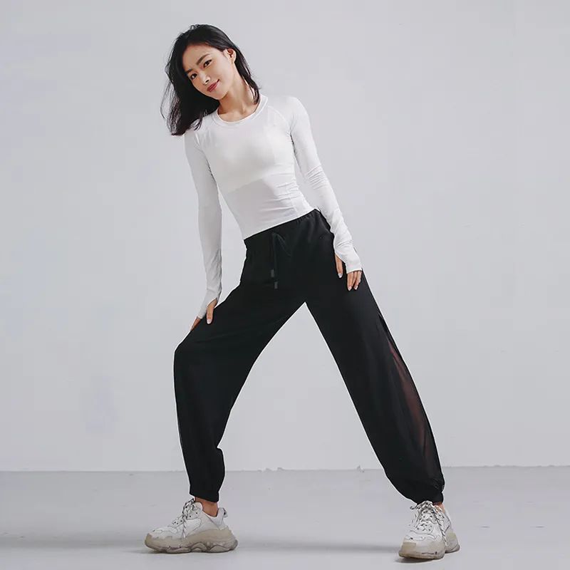 女团裤子宽松同款,女团服装显瘦遮胯平价