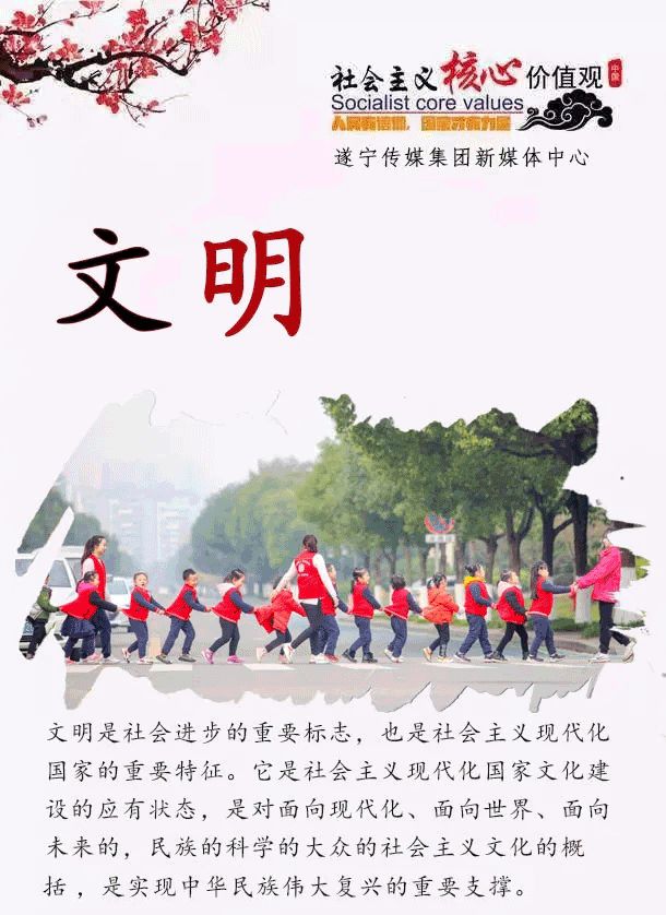 文明遂宁｜12个词24个字，一组海报为你解读社会主义核心价值观