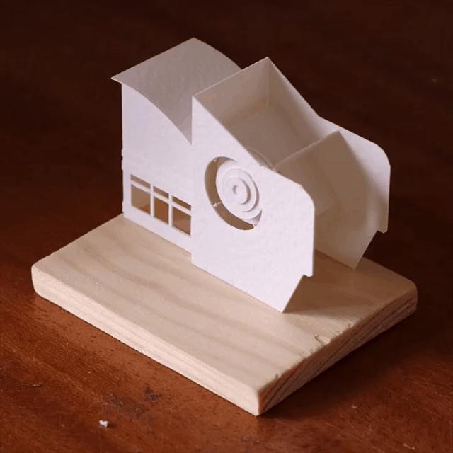 手工diy建筑模型,小丑回魂场景微缩模型手作