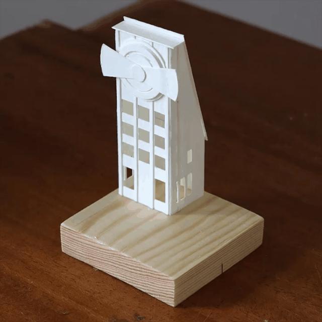 手工diy建筑模型,小丑回魂场景微缩模型手作