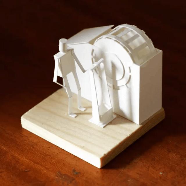 手工diy建筑模型,小丑回魂场景微缩模型手作