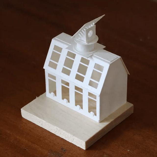 手工diy建筑模型,小丑回魂场景微缩模型手作