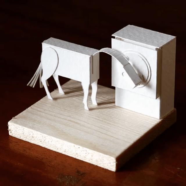 手工diy建筑模型,小丑回魂场景微缩模型手作