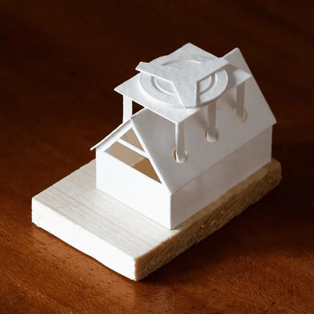 手工diy建筑模型,小丑回魂场景微缩模型手作