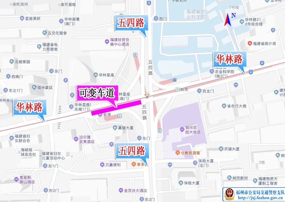 福州金山大道可变车道,福州北二通道是否设有非机动车道